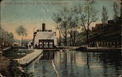 Government Lock, Fox River Appleton, WI Postcard Postcard