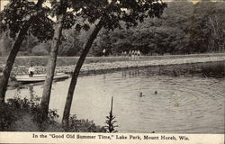 In the "Good Old Summer Time," Lake Park Postcard