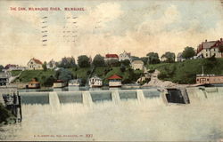 The Dam, Milwaukee River Postcard