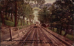 The Toboggan Slide - Black Hawk's Watch Tower Amusement Park Rock Island, IL Postcard Postcard