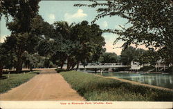 View in Riverside Park Wichita, KS Postcard Postcard