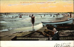 Bathing Beach, Jackson Park Postcard