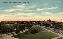 Bird's Eye View, Soldiers' Home Marion, IN Postcard Postcard