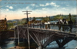 The Shelton Bridge Connecticut Postcard Postcard