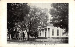 Congregational Church and Wolcott Chapel Postcard