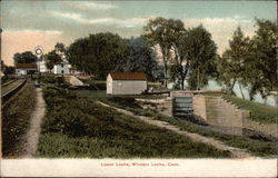 Lower Locks Windsor Locks, CT Postcard Postcard