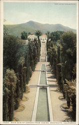 Main Axis of Garden from Casino Postcard