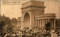 Music Stand, Golden Gate Park Postcard