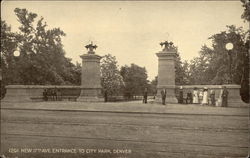 1291 New 17th Ave Entrance to City Park Postcard