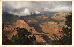 Clouds and Shadows near El Tovar, Grand Canyon National Park Arizona Postcard Postcard