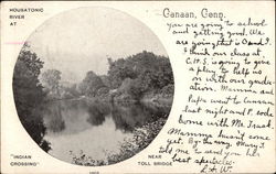 Housatonic River at Indian Crossing Postcard