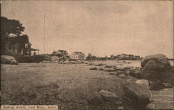 Bishop Beach at East River Connecticut Postcard Postcard