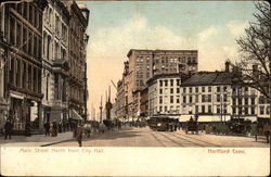 Main Street North from City Hall Postcard