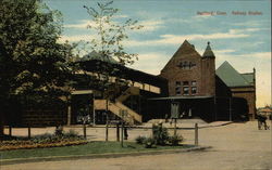 Railway Station Postcard