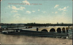 New Connecticut River Bridge Hartford, CT Postcard Postcard