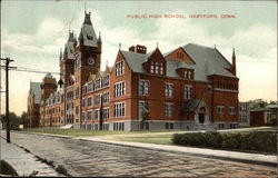 Public High School Hartford, CT Postcard Postcard