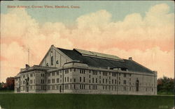 State Armory, Corner View Postcard