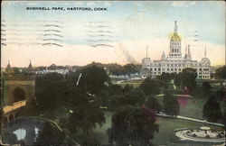 Bushnell Park Hartford, CT Postcard Postcard