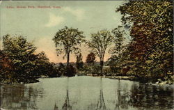 Lake, Keney Park Postcard