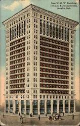 New W.O.W. Building, 14th and Farnam Streets Postcard