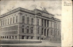 Public Library Des Moines, IA Postcard Postcard