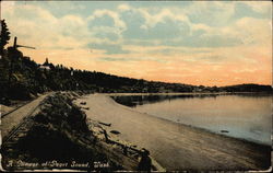 A Glimpse of Puget Sound Postcard