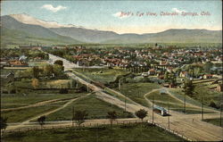 Bird's Eye View Colorado Springs, CO Postcard Postcard