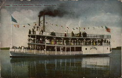 Luna Park Steamboat "Frolic" Postcard