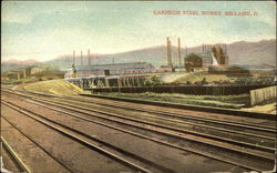 Carnegie Steel Works Bellaire, OH Postcard Postcard