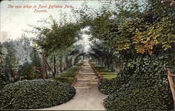 The Rose Arbor in Point Defiance Park Tacoma, WA Postcard Postcard