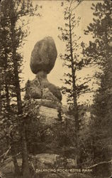 Balancing Rock, Estes Park Postcard