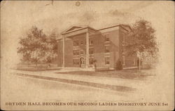 Dryden Hall becomes our Second Ladies Dormitory June 1st Chillicothe, MO Postcard Postcard