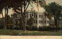 Library, Baker University Baldwin, KS Postcard Postcard