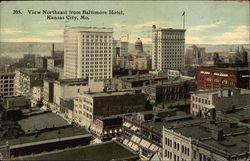 View Northeast from Baltimore Hotel Postcard