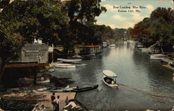 Boat Landing, Blue River Kansas City, MO Postcard Postcard