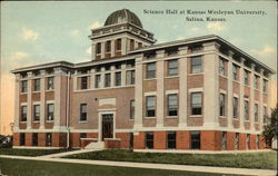 Science Hall at Kansas Wesleyan University Salina, KS Postcard Postcard