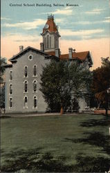 Central School Building Postcard