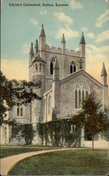 Christ's Cathedral Salina, KS Postcard Postcard