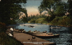 Boat Landing, Soldier Creek, Garfield Park Postcard