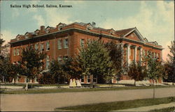 Salina High School Kansas Postcard Postcard