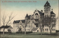 St. John's Military School and Gymnasium Postcard