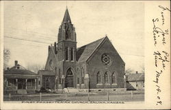 First Presbyterian Church Salina, KS Postcard Postcard