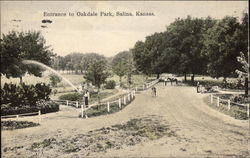 Entrance to Oakdale Park Postcard