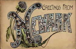 Greetings from Newark Postcard