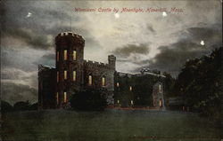 Winnikeni Castle by Moonlight Haverhill, MA Postcard Postcard