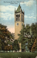 Iowa State College - The Campanile Postcard