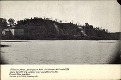 Potomac River, Blackford's Ford, Old Cement Mill and Cliffs Maryland Postcard Postcard