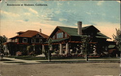 Residences Modesto, CA Postcard Postcard