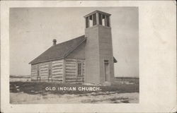 Old Indian Church Postcard