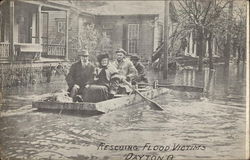 Rescuing Flood Victims Dayton, OH Postcard Postcard